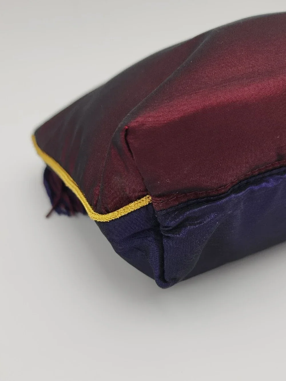 Yves Saint Laurent Navy Blue Tassel Zip Pouch
